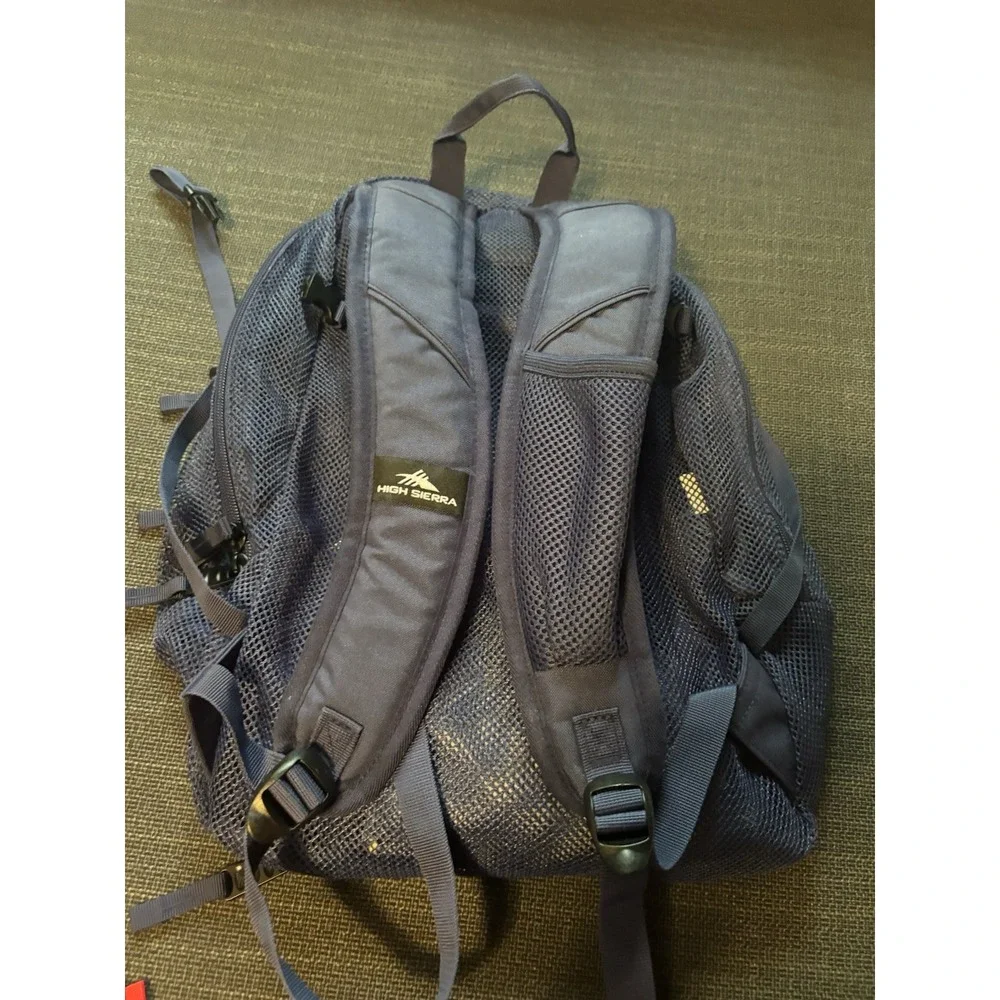 High Sierra Navy Mesh Hiking Backpack‎ GG2